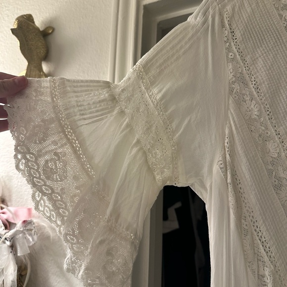 Love Shack Fancy Calamina Lace Mini Dress - Picture 4 of 5